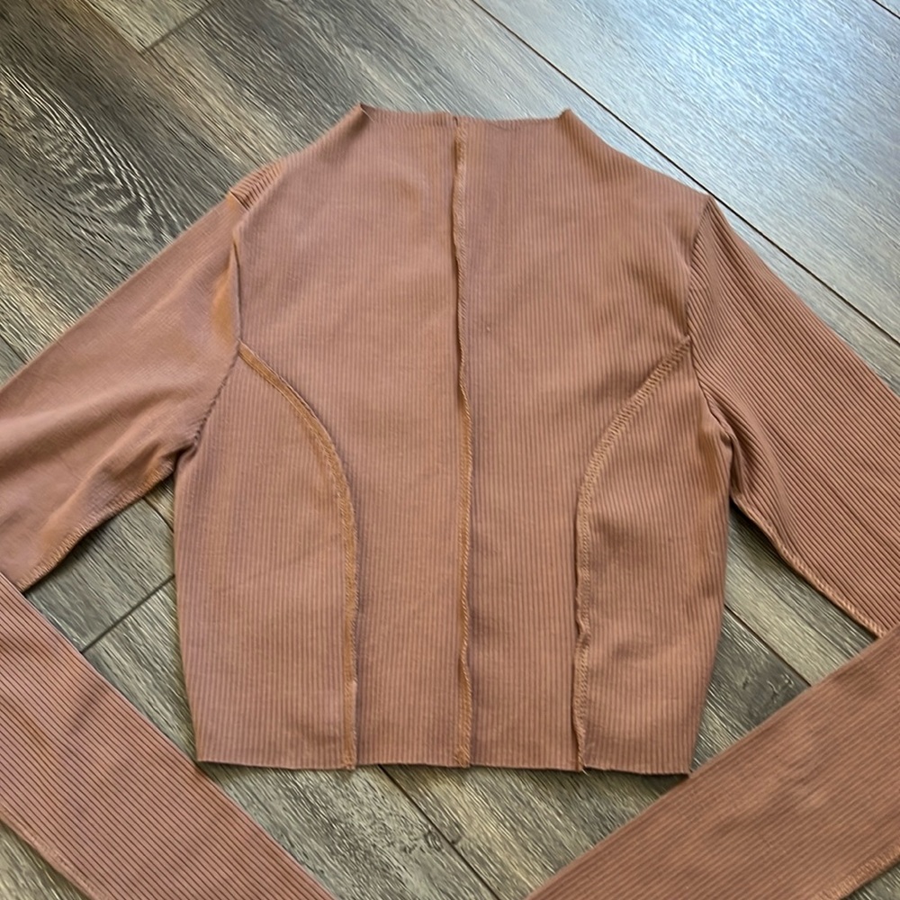 Naked wardrobe brown crop top